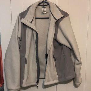 Women’s White/Gray North Face Jacket
